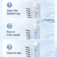 💧Refillable Scalp Oil Applicator Comb with 7 Metal Massage Tips – Even Root Serum Distribution & Scalp Stimulation for Hair Care