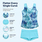 Sporty Two-Piece Bathing Suit – Criss-Cross Neck,  Quick-Dry 🏄‍♀️