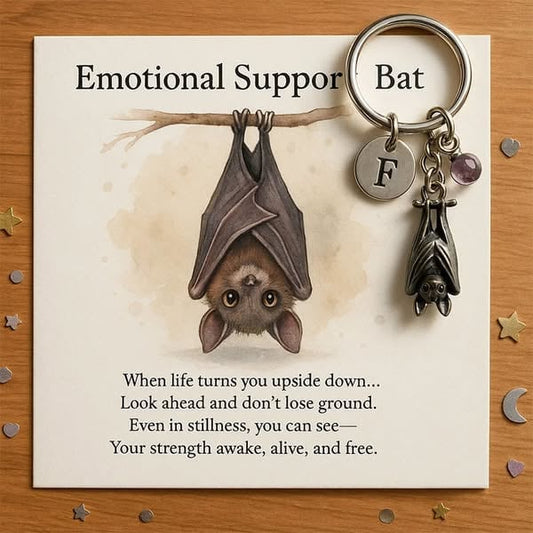 🦇Emotional Support Bat Inspirational Keychain🎁