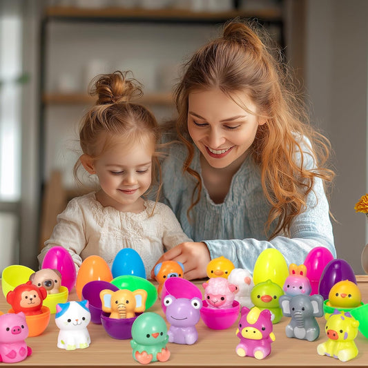 🔥LAST DAY SALE 50% OFF🔥12/24PCS Easter Eggs Prefilled Slow Rising Squishy Toys