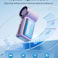 Mini Handheld Fan with LED Display –👍5-Speed Turbo Pocket size Fan.✨USB Rechargeable, High-Speed Cooling for Travel & Makeup. Perfect  Gift.  Portable Refrigeration