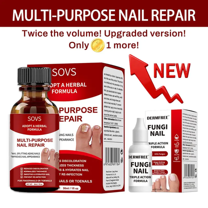 🔥Hot Sale-50%OFF!🔥🖤See Real Results Faster🖤2 bottles Nail Repair Essence for Damaged Nails💅🏻