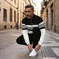 Men's Graphic Print Pullover & Pants Set – Street Style, Comfort Fit & Casual Look 👖