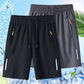 🌞 Buy 1 Get 1 Free! 🩳 Men’s Elastic Waist Shorts – Cool, Breathable & Secure for Summer 🏃‍♂️💨