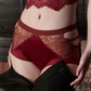 Women's briefs with lace and cut-outs