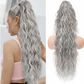 ⏳Limited 50% discount! 🎁 18" curly ponytail extension – High-temperature fibers, double attachment (clip + cord), natural volume & all-day comfort! 💇‍♀️✨