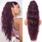 ⏳Limited 50% discount! 🎁 18" curly ponytail extension – High-temperature fibers, double attachment (clip + cord), natural volume & all-day comfort! 💇‍♀️✨