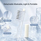 💧Refillable Scalp Oil Applicator Comb with 7 Metal Massage Tips – Even Root Serum Distribution & Scalp Stimulation for Hair Care