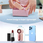 Mini Handheld Fan with LED Display –👍5-Speed Turbo Pocket size Fan.✨USB Rechargeable, High-Speed Cooling for Travel & Makeup. Perfect  Gift.  Portable Refrigeration