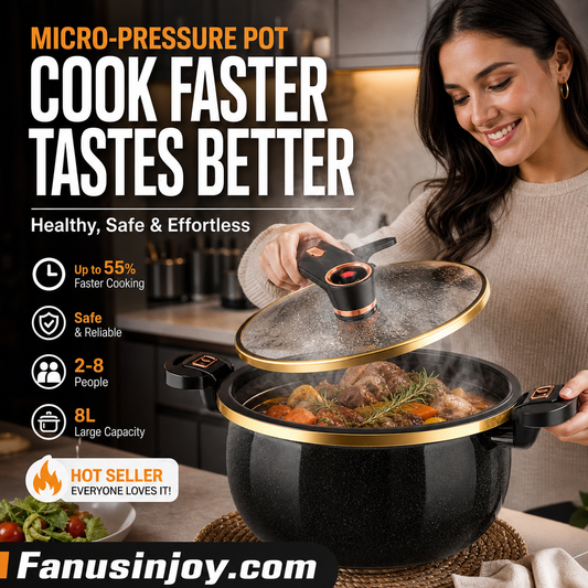 🔥Limited time 50% off！👨‍🍳The first step to becoming a chef！🥘Non-stick Enamel Micro-pressure Pot