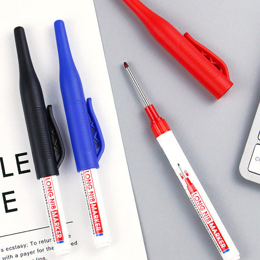 💖2025 Hot Sale💖 Long-Tip Marker Pen 🖍️Oil-Based&Quick-Dry