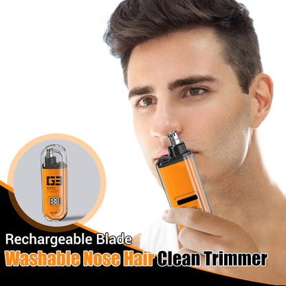 🔥Special Price🔥Rechargeable Blade Washable Nose Hair Clean Trimmer🚀