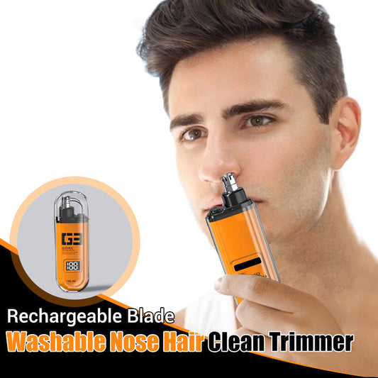 🔥Special Price🔥Rechargeable Blade Washable Nose Hair Clean Trimmer🚀