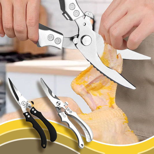 🔥 2025 Hot Sale 🔥Safe Multi-Functional Stainless Steel Kitchen Scissors