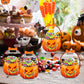 🎃Halloween Plastic Goodie Bags, Trick or Treat Candy Bags, Cauldron, Skeleton, Black Cat, Skull, Pumpkin Pattern Treat Bags, Halloween Party Favor Snack Storage Bags for Classroom, Birthday, Students, Teachers, Neighbors