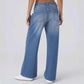 Women’s Fashion Wide Leg Jeans with Pockets