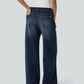 Women’s Fashion Wide Leg Jeans with Pockets