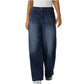 Women’s Fashion Wide Leg Jeans with Pockets