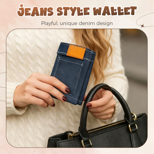 🔥Stylish Creative Mini Jeans-Shaped Wallet（50% OFF）