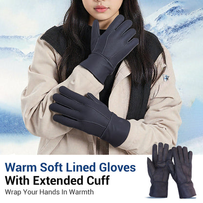 🎉50% OFF🎉Warm Soft Lined Gloves With Extended Cuff
