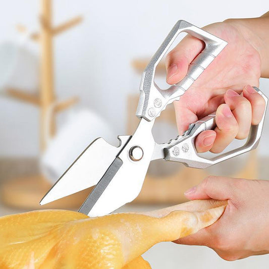 ✂️ BUY 2 GET 3! ✨ HEAVY-DUTY KITCHEN SHEARS - Multi-Function for Poultry, Herbs & More, Comfort Grip & Dishwasher Safe, Includes Nut Cracker and Bottle Opener 🍗🔧