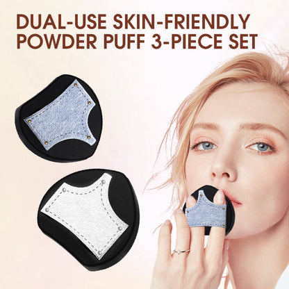 🔥Slipper design that expands when wet 🔥Dual-Use Skin-Friendly Powder Puff 3-Piece Set