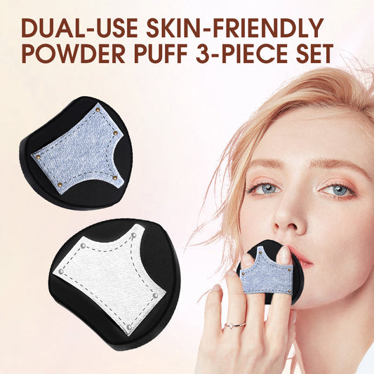 🔥Slipper design that expands when wet 🔥Dual-Use Skin-Friendly Powder Puff 3-Piece Set