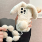 Cute Rabbit Ears Furry iPhone Case