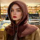 Knitted Balaclava Hooded Scarf for Women