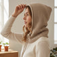 Knitted Balaclava Hooded Scarf for Women