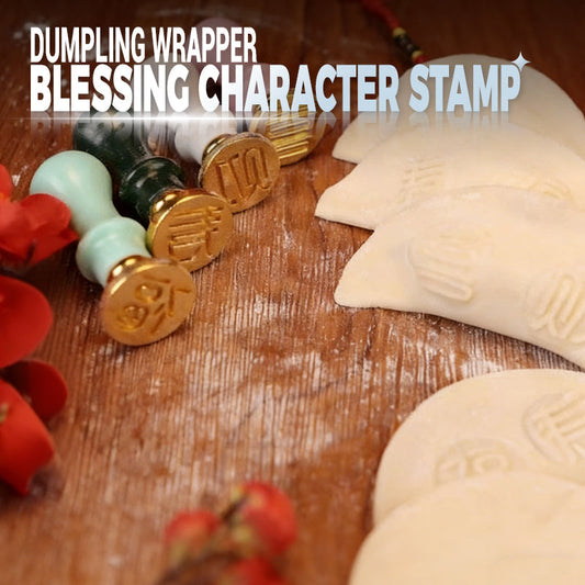 Dumpling Wrapper Blessing Character Stamp