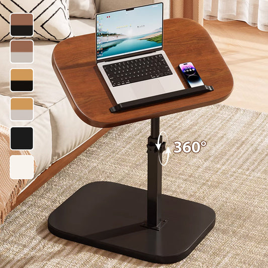 C-shaped adjustable folding table