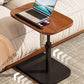 C-shaped adjustable folding table