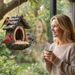 🐦 50% OFF NOW! 🏡 Outdoor Bird Feeder – Realistic Tree Stump Design, Attracts Wild Birds & Weather-Resistant Garden Decor 🌿