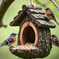 🐦 50% OFF NOW! 🏡 Outdoor Bird Feeder – Realistic Tree Stump Design, Attracts Wild Birds & Weather-Resistant Garden Decor 🌿
