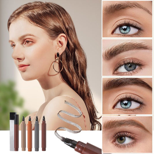 50K+ SOLD! Almost Gone ✨✏️ Waterproof 4-Tip Beard & Eyebrow Pen – Smudge-Proof, Natural Look & Long-Lasting 🌟