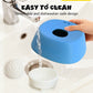 Anti-gulping bowl for dogs with rolling ball