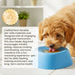 Anti-gulping bowl for dogs with rolling ball