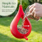 Teardrop-Shaped Hanging Bird Feeder