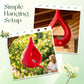Teardrop-Shaped Hanging Bird Feeder