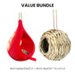 Teardrop-Shaped Hanging Bird Feeder
