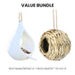 Teardrop-Shaped Hanging Bird Feeder