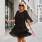 ✨ Women’s Elegant Layered Ruffle Sleeve Dress – Effortless Style for Every Occasion 💃💖