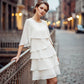 ✨ Women’s Elegant Layered Ruffle Sleeve Dress – Effortless Style for Every Occasion 💃💖