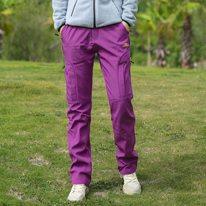 Women's Waterproof Thickened Warm Snow pants Hiking Pants