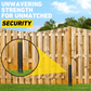 🏡Heavy-Duty Fence Post Repair Kit – Sturdy & Rustproof, Easy to Install, Strong Support, Effective for Fixing Loose & Broken Fence Posts