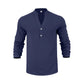 Autumn Casual Henley T-Shirt for Men 