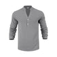 Autumn Casual Henley T-Shirt for Men 
