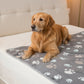 Soft Fluffy Paw-Printed Pet Blanket
