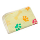 Soft Fluffy Paw-Printed Pet Blanket